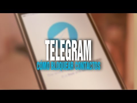 Como bloquear contactos en telegram
