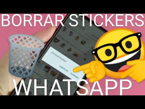 Borrar stickers de whatsapp